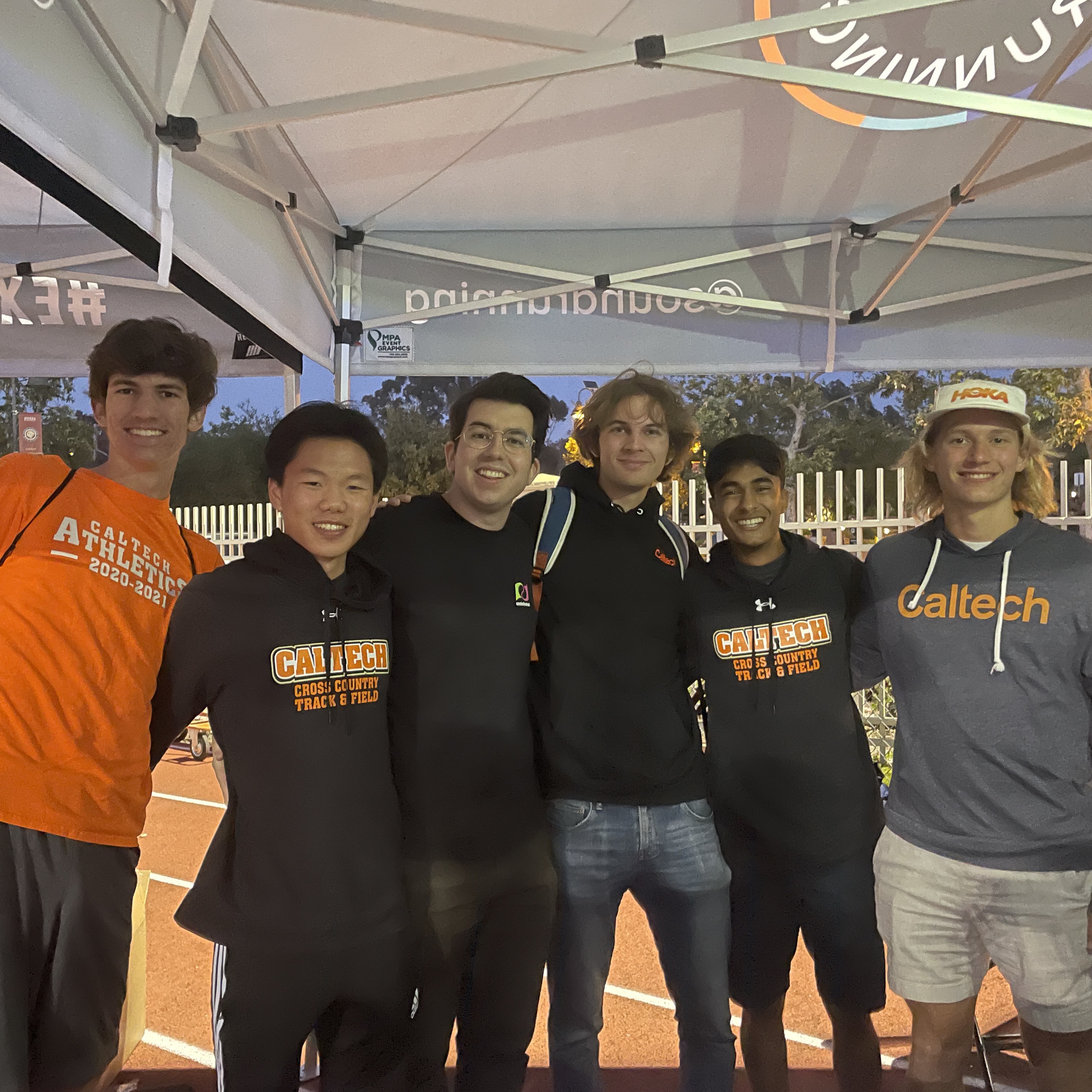 My friends and me at a track meet
